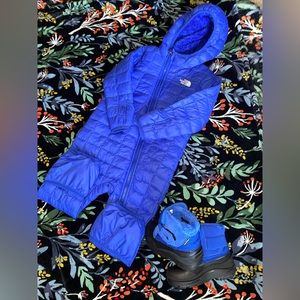 Northface Boots and Snowsuit